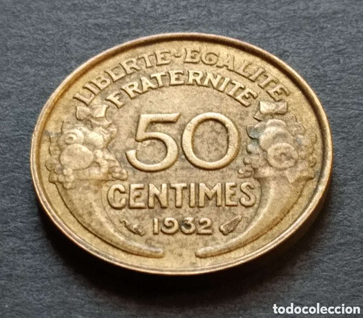 Monedas antiguas de Europa: MONEDA - FRANCIA 50 CENTIMOS 1932 - Foto 3