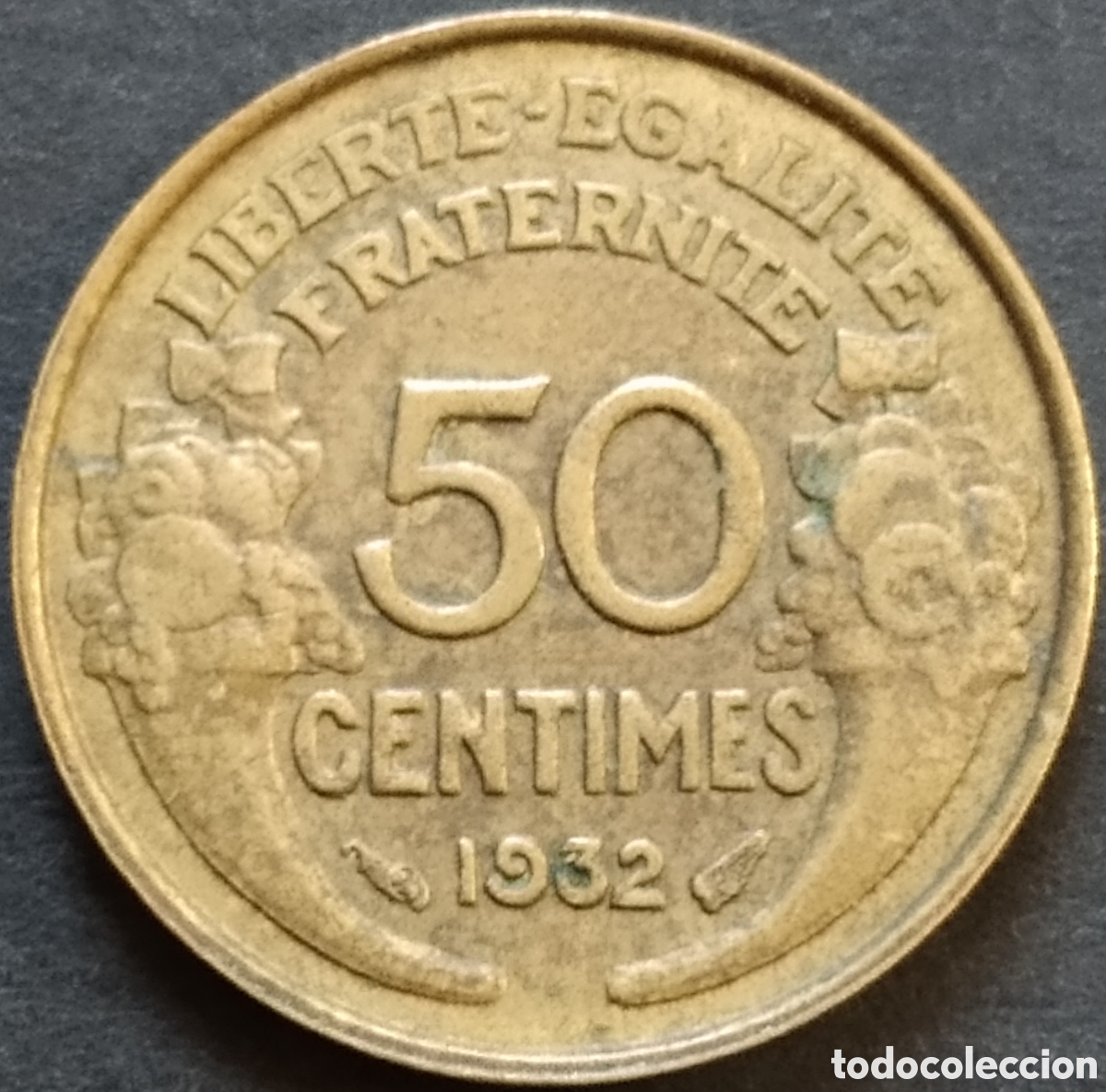 Monedas antiguas de Europa: MONEDA - FRANCIA 50 CENTIMOS 1932 - Foto 1
