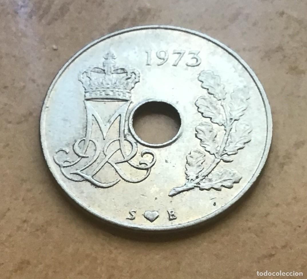 Monedas antiguas de Europa: 25 ore de Dinamarca. A&ntilde;o 1973 - Foto 2