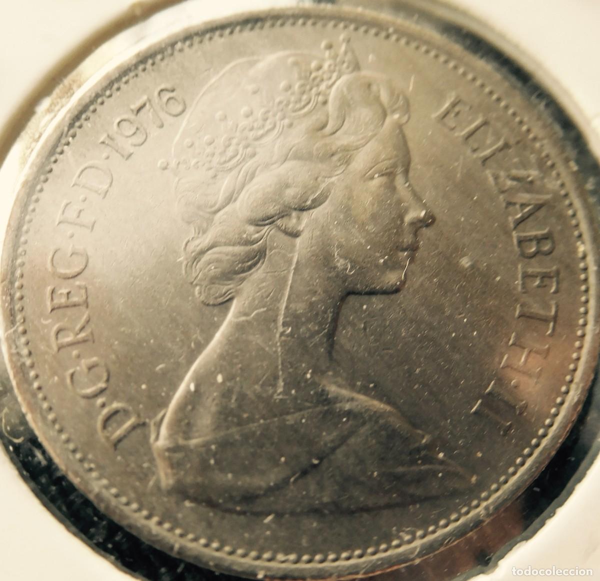 Monedas antiguas de Europa: MONEDA, REINO UNIDO, 10 NEW PENCE, 1973, Cobre - n&iacute;quel , MBC