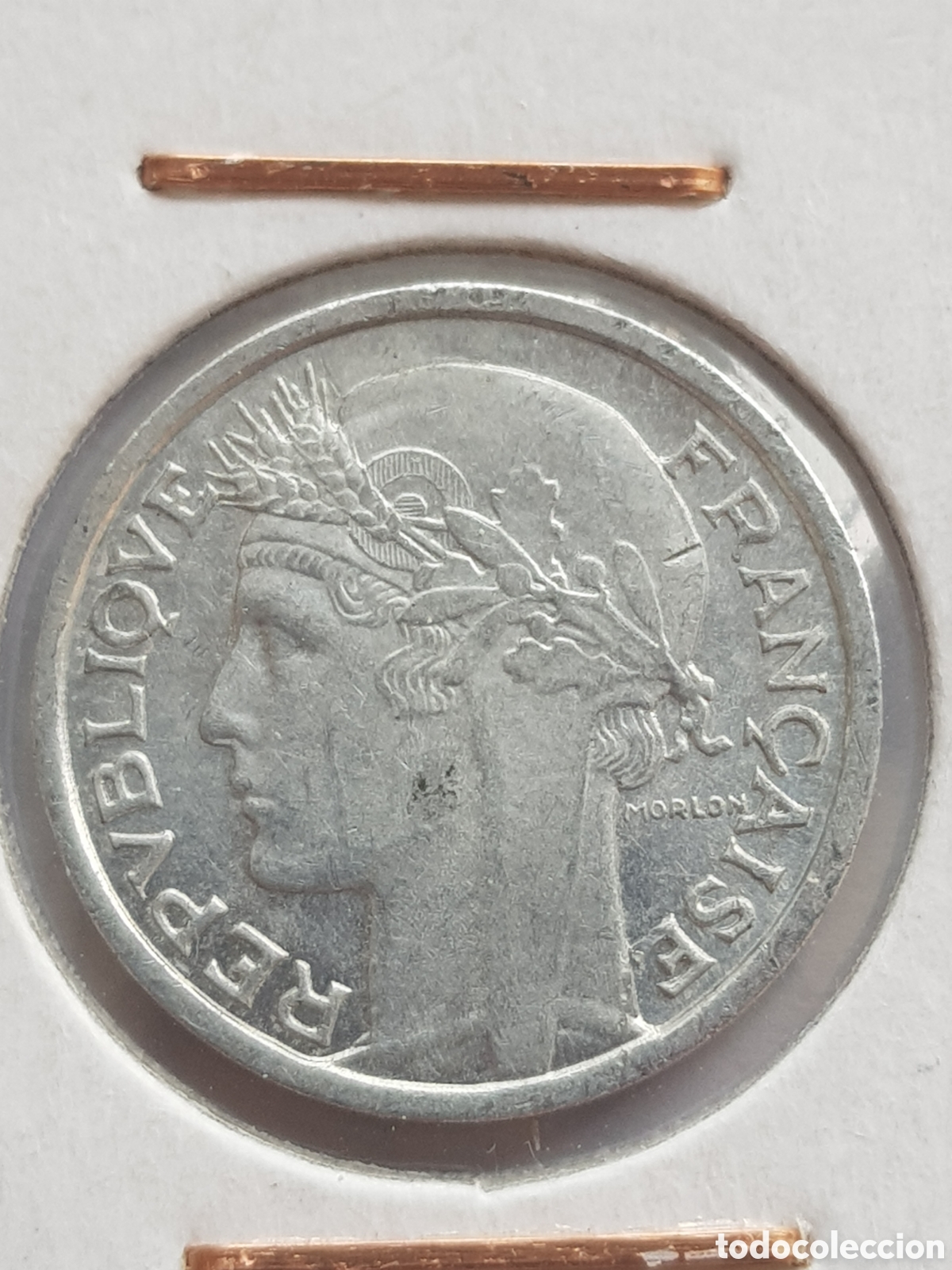 Monedas antiguas de Europa: 50 Centimes Francia 1947 B Centimos - Foto 3
