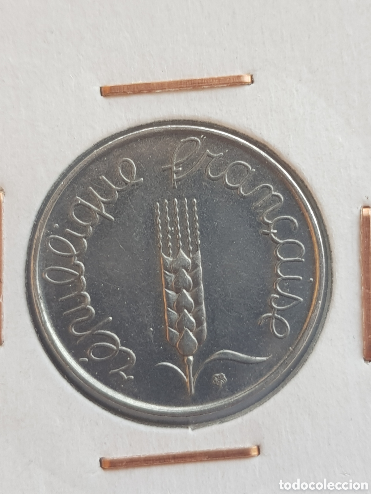 Monedas antiguas de Europa: 5 Centimes 1963 Francia C&eacute;ntimos - Foto 2