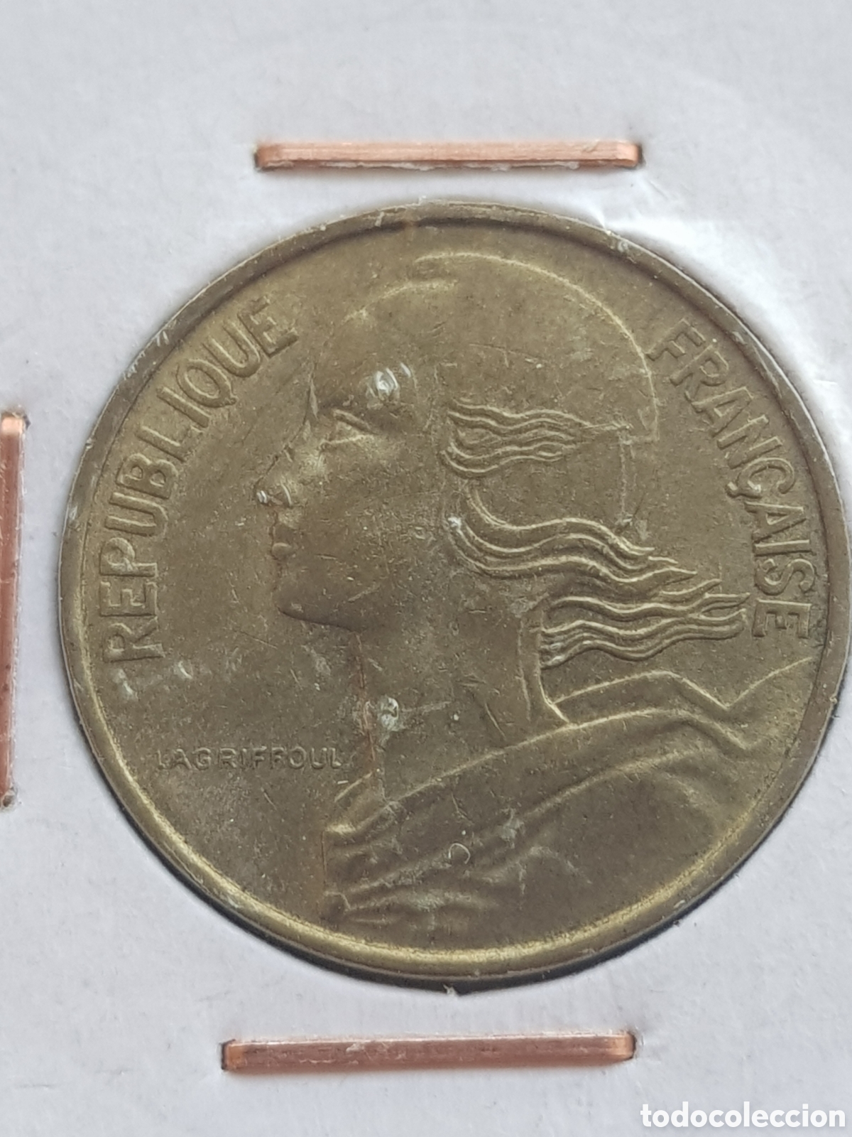 Monedas antiguas de Europa: 10 Centimes 1968 Francia C&eacute;ntimos - Foto 2