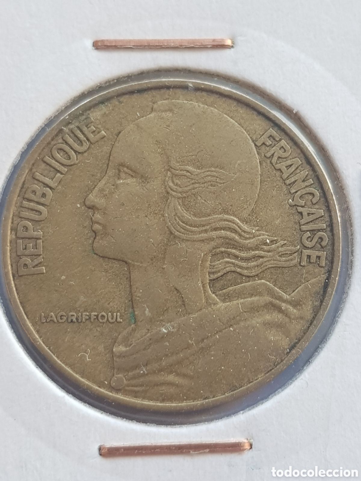 Monedas antiguas de Europa: 20 Centimes 1964 Francia C&eacute;ntimos - Foto 2