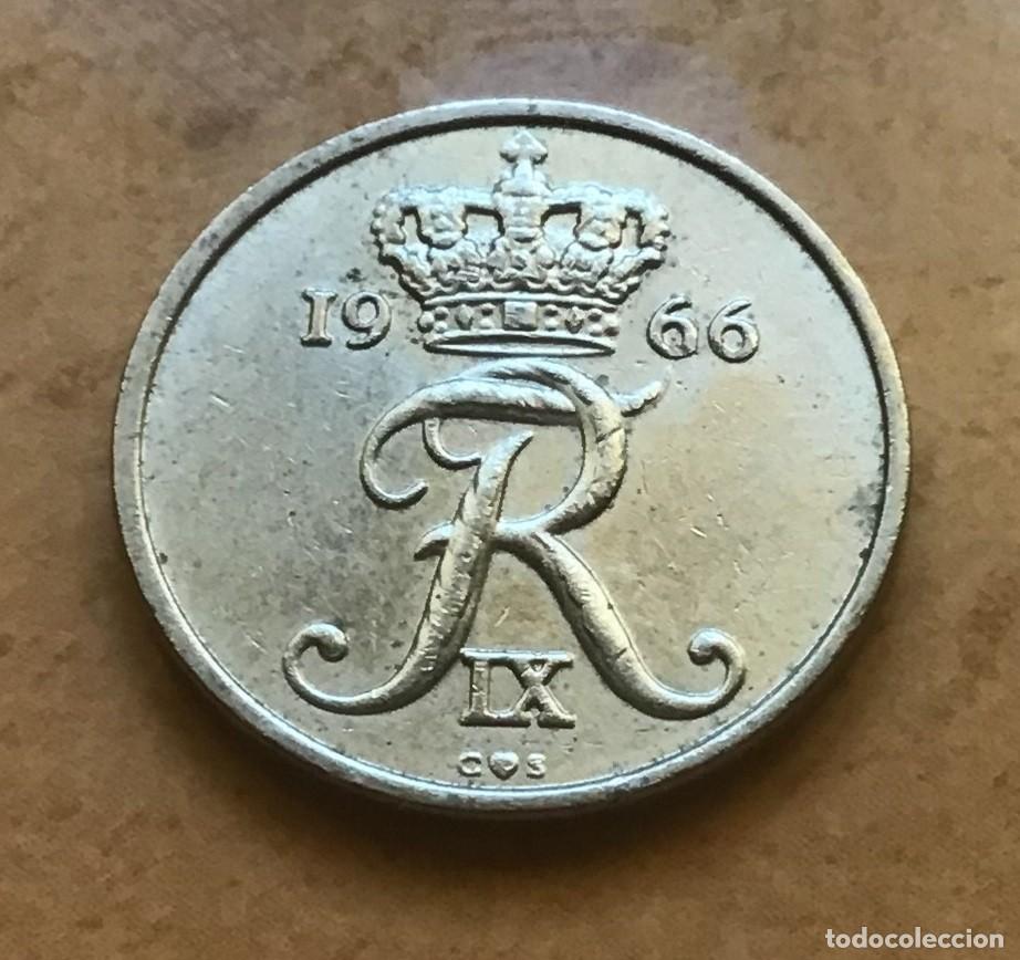 Monedas antiguas de Europa: 10 ore de Dinamarca. A&ntilde;o 1966 - Foto 2