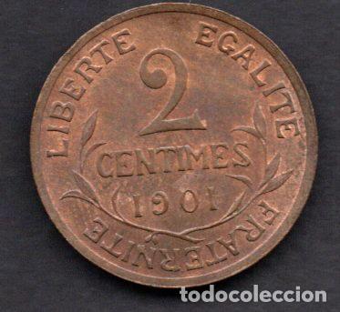 Monedas antiguas de Europa: FRANCIA - 2 CENTIMOS 1901 - BRILLO ORIGINAL - Foto 1