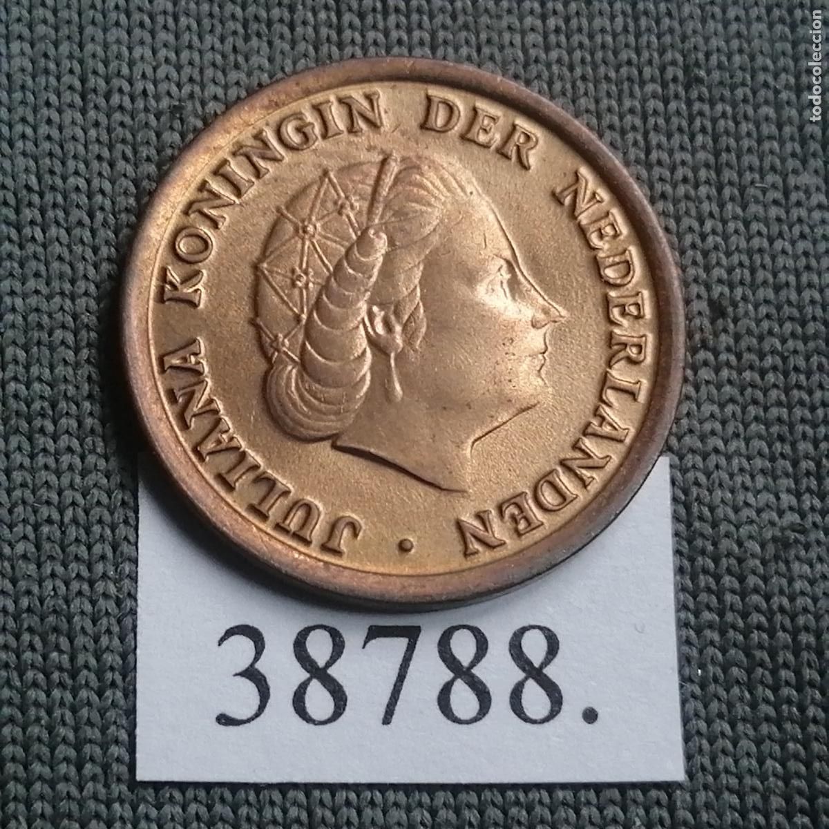 Monedas antiguas de Europa: Holanda 1 c&eacute;ntimo 1968 - Foto 2