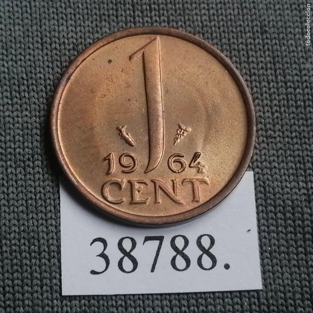 Monedas antiguas de Europa: Holanda 1 c&eacute;ntimo 1968 - Foto 1