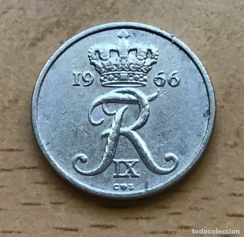 Monedas antiguas de Europa: 10 ore de Dinamarca. A&ntilde;o 1966 - Foto 2