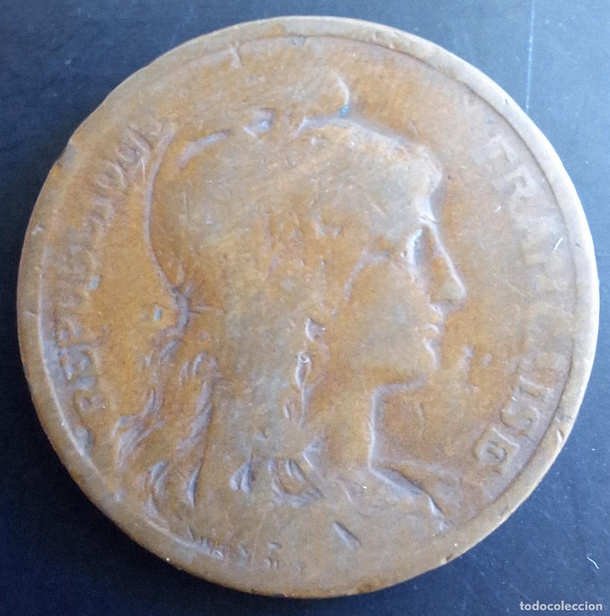 Monedas antiguas de Europa: 10 Centimes 1917 - Francia - Foto 2