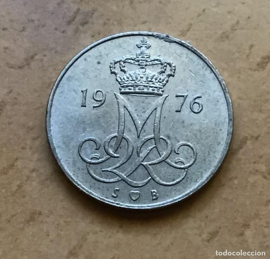 Monedas antiguas de Europa: 10 ore de Dinamarca. A&ntilde;o 1976 - Foto 2