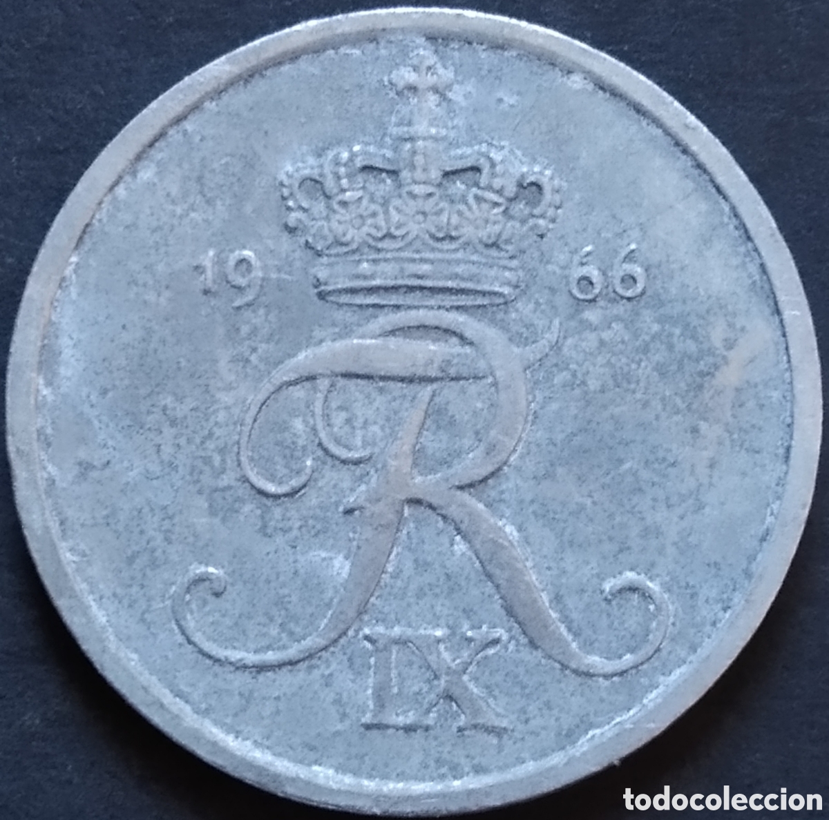 Monedas antiguas de Europa: MONEDA - DINAMARCA 2 ORE 1966 - Foto 2