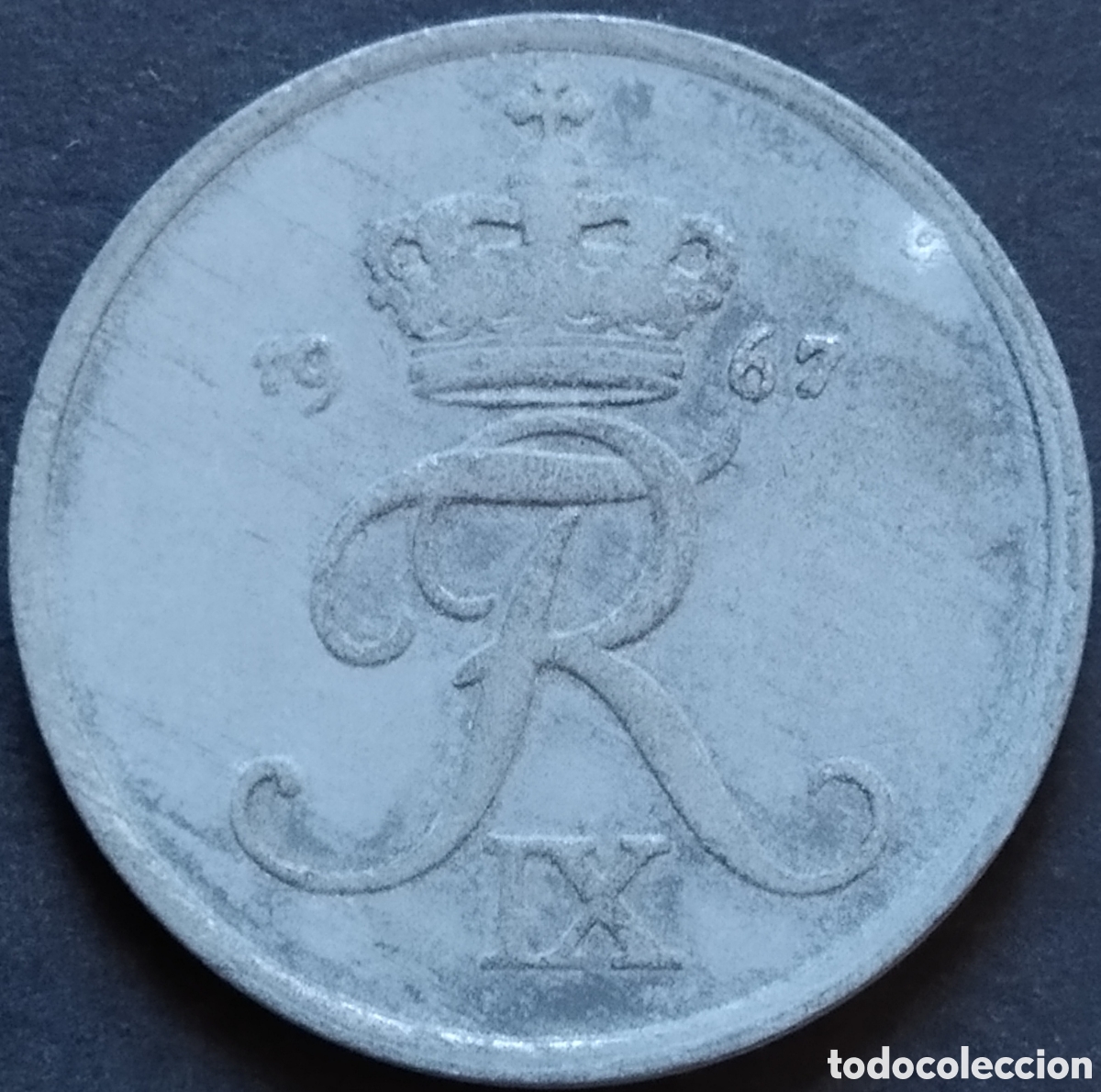 Monedas antiguas de Europa: MONEDA - DINAMARCA 2 ORE 1967 - Foto 2