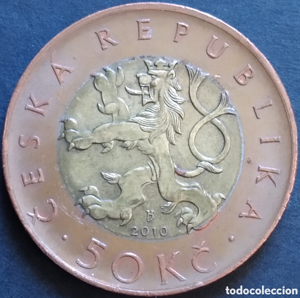 Monnaies anciennes de Europe: MONEDA - REPUBLICA CHECA 50 CORONAS 2010