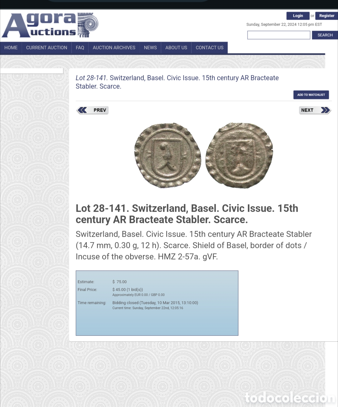 Monedas antiguas de Europa: Suiza 2 monedas bracteadas - Foto 6