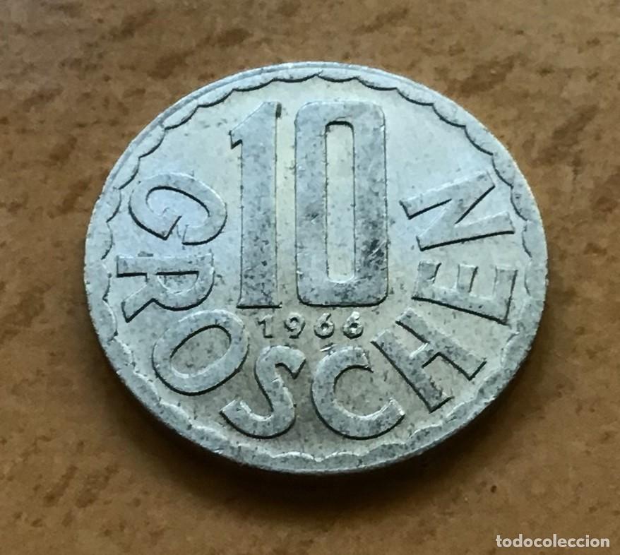 Monedas antiguas de Europa: 10 groschen de Austria. A&ntilde;o 1966 - Foto 1