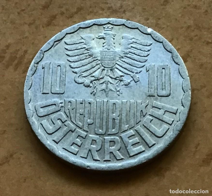 Monedas antiguas de Europa: 10 groschen de Austria. A&ntilde;o 1966 - Foto 2