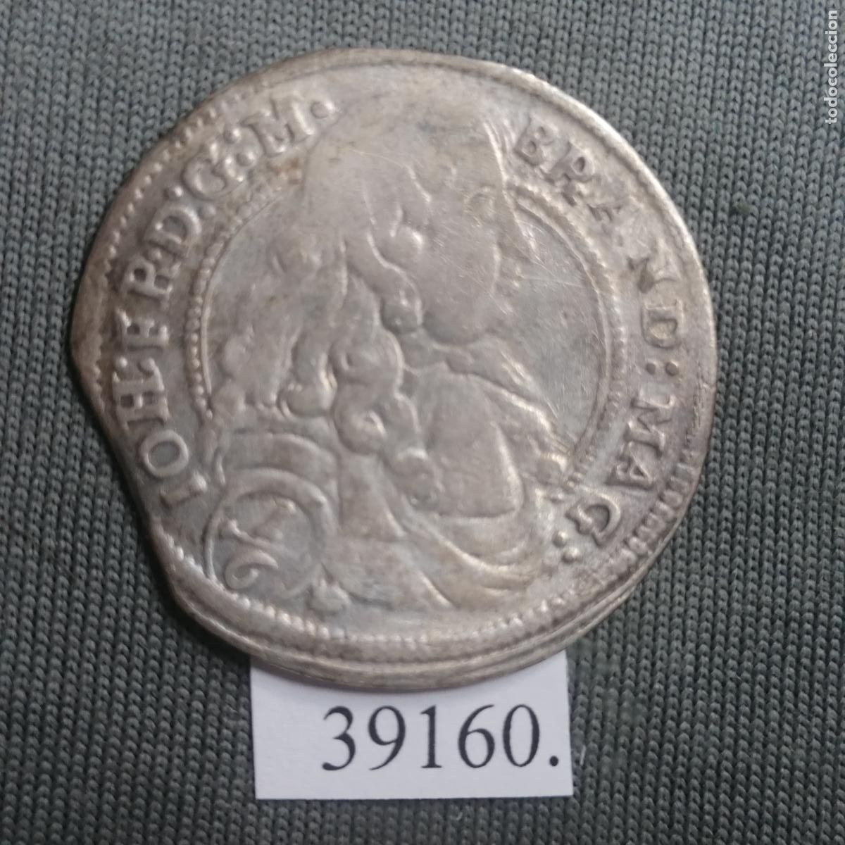 Monedas antiguas de Europa: Brandenburg Ansbach 1/6 taler plata 1679, Sacro Imperio Romano Germ&aacute;nico