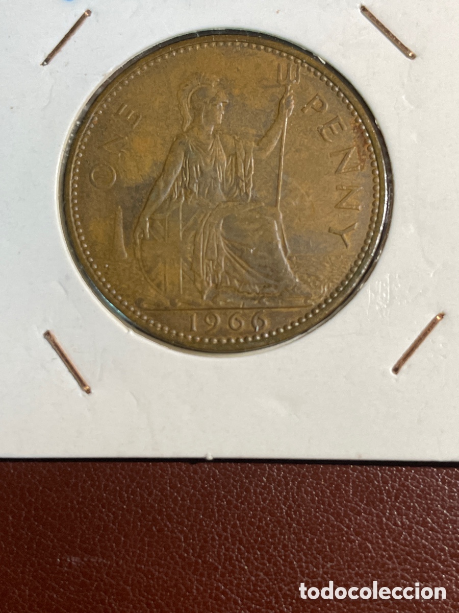 Monedas antiguas de Europa: Moneda Inglaterra 1 Penny - Foto 1