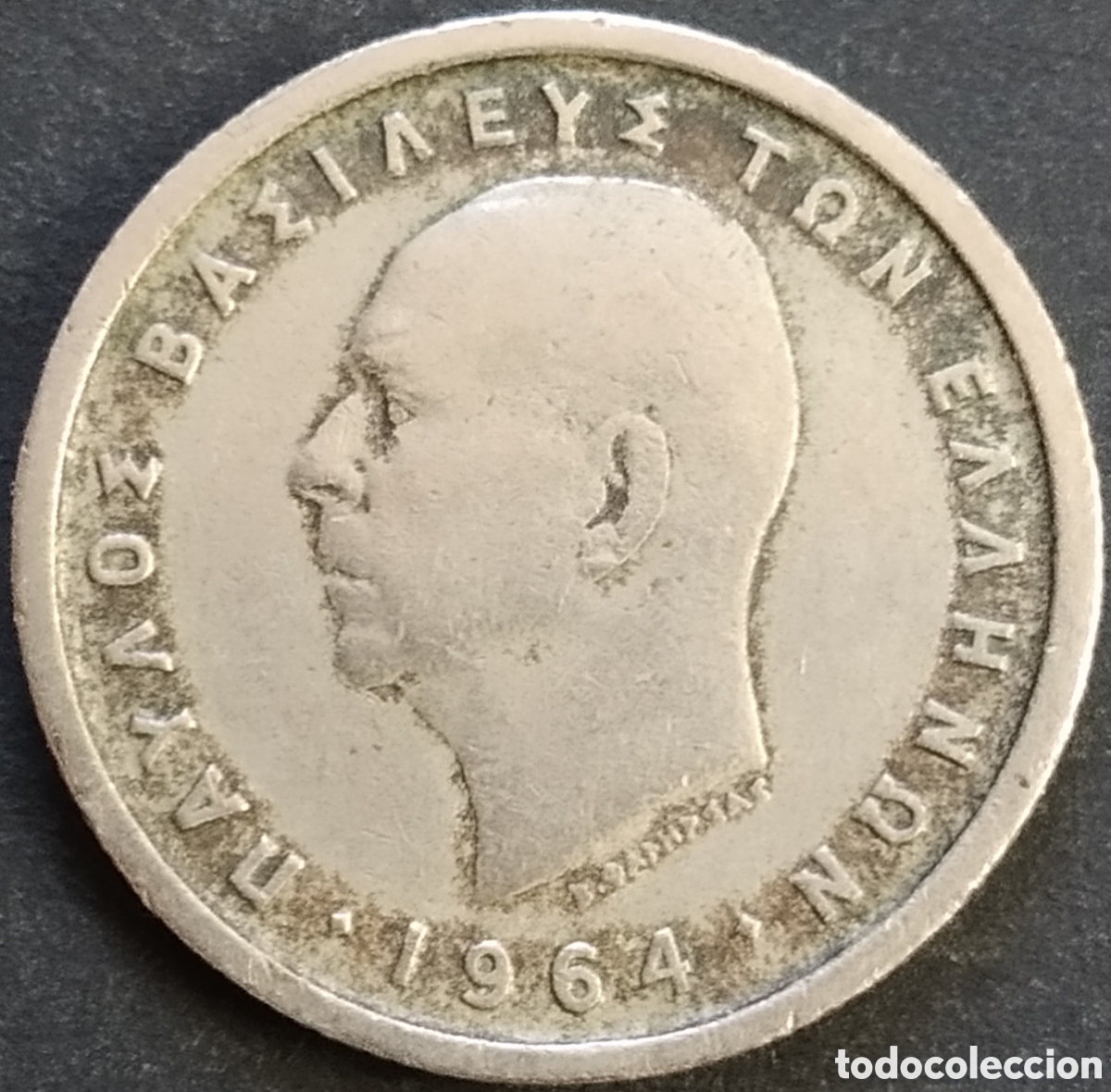 Monedas antiguas de Europa: MONEDA - GRECIA 50 LEPT&Aacute; 1964 - Foto 2