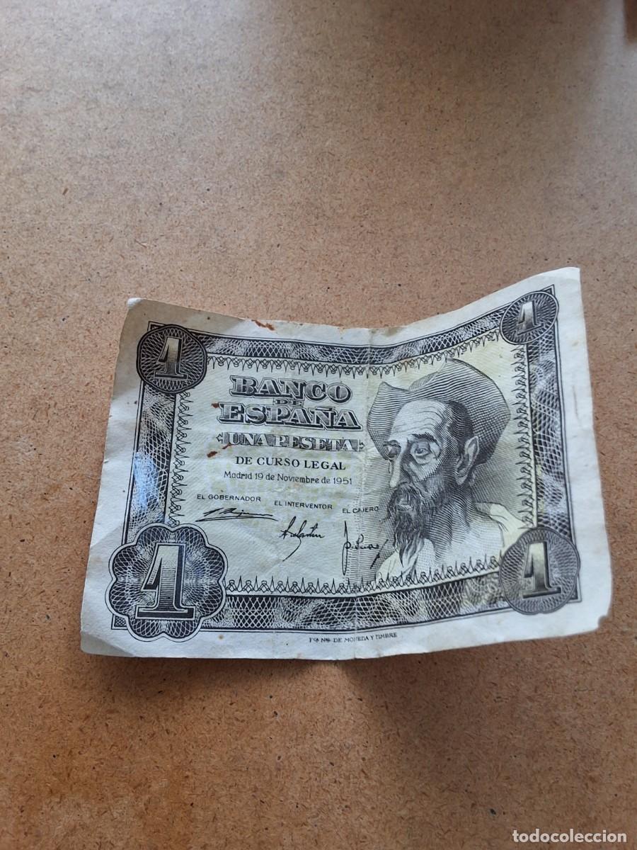 Monedas antiguas de Europa: Billete 1 peseta 1951(832-3)