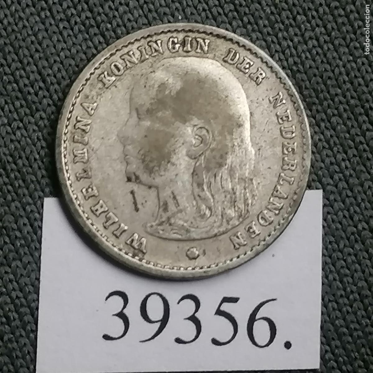 Monedas antiguas de Europa: Holanda 10 c&eacute;ntimos 1897 plata - Foto 1