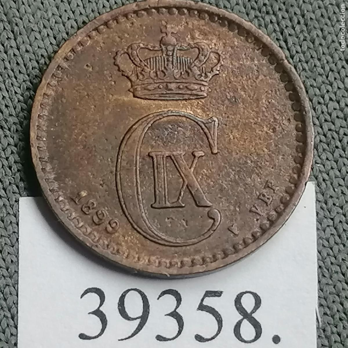 Monedas antiguas de Europa: Dinamarca 1 ore 1899 - Foto 1