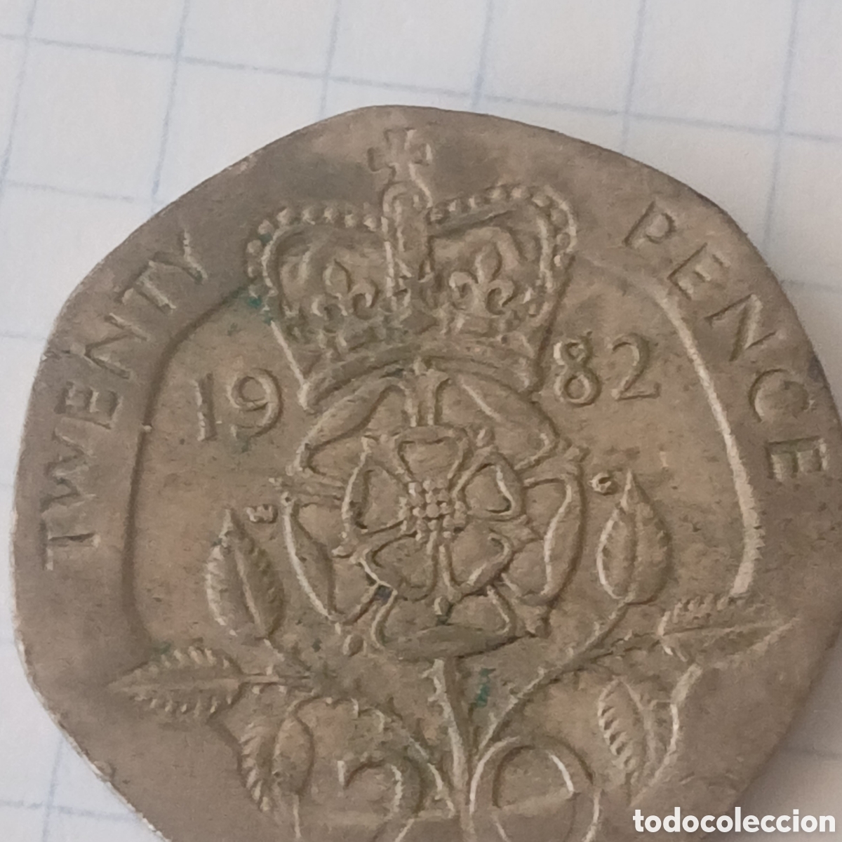 Monedas antiguas de Europa: Moneda inglesa 1982 20.pencil - Foto 1