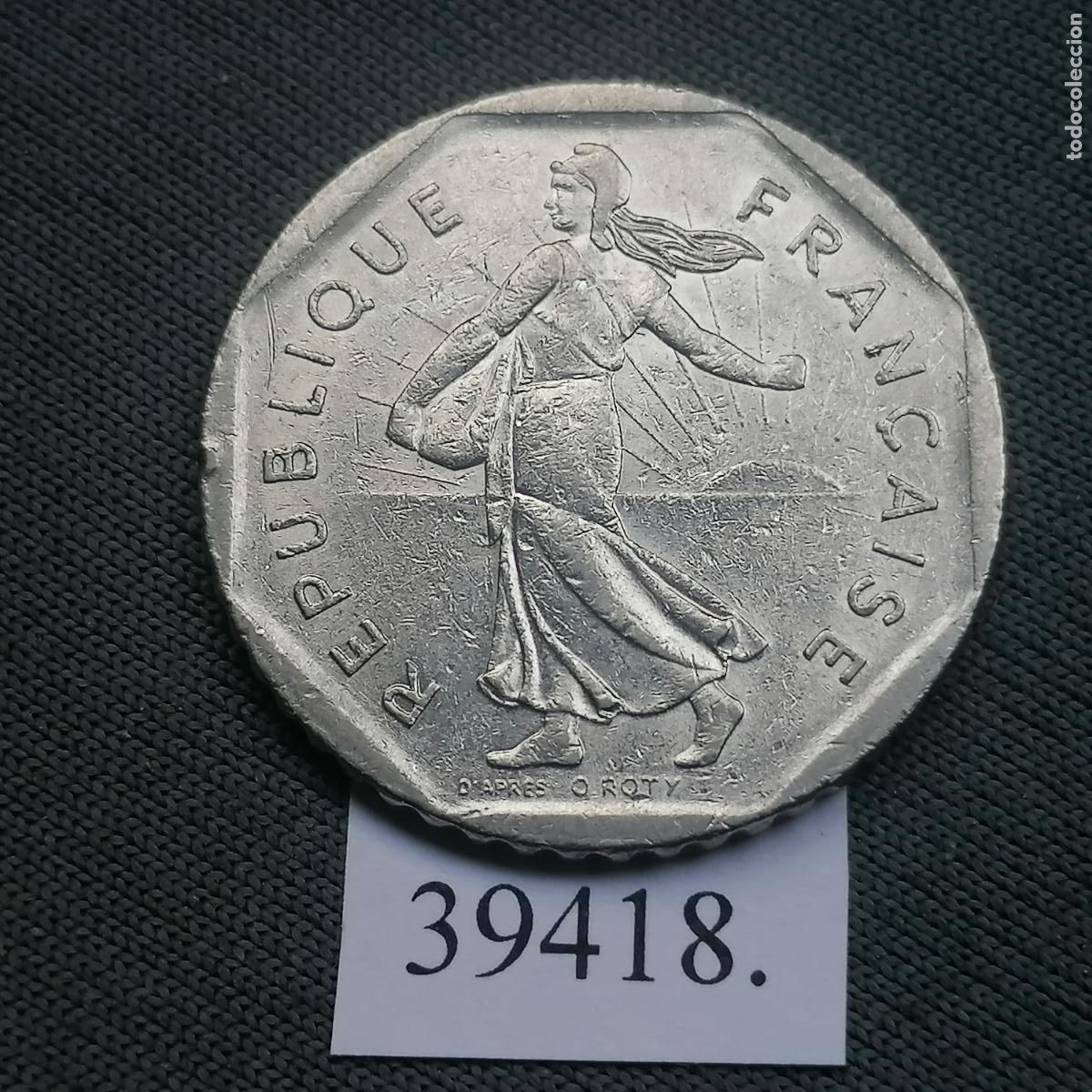 Monedas antiguas de Europa: Francia 2 francos 1979 - Foto 1