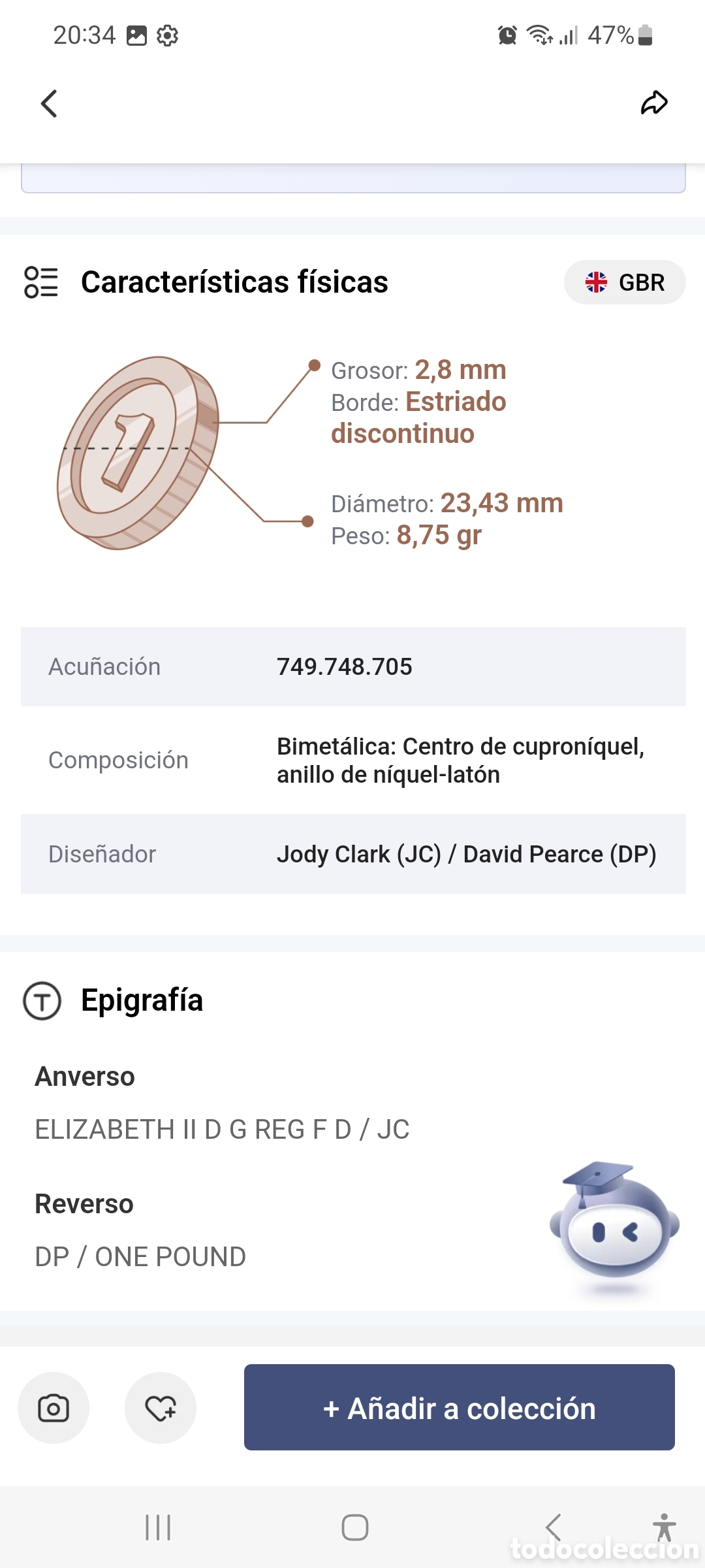 Monedas antiguas de Europa: Moneda de one pound 2017 - Foto 4
