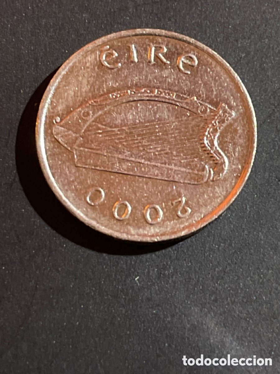 Monedas antiguas de Europa: 5 pence EIRE a&ntilde;o 2000 - Foto 1