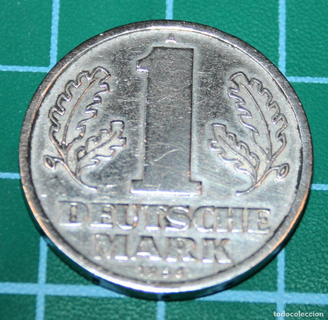 Old Coins of Europe: MONEDA - REP&Uacute;BLICA DEMOCR&Aacute;TICA ALEMANA 1956 - 1 DEUTSCHE MARK - ALUMINIO - MBC