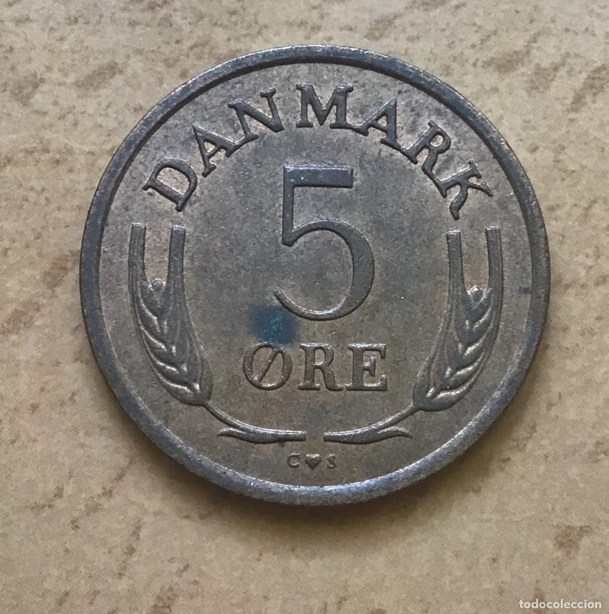 Monedas antiguas de Europa: 5 ore de Dinamarca. A&ntilde;o 1966 - Foto 1
