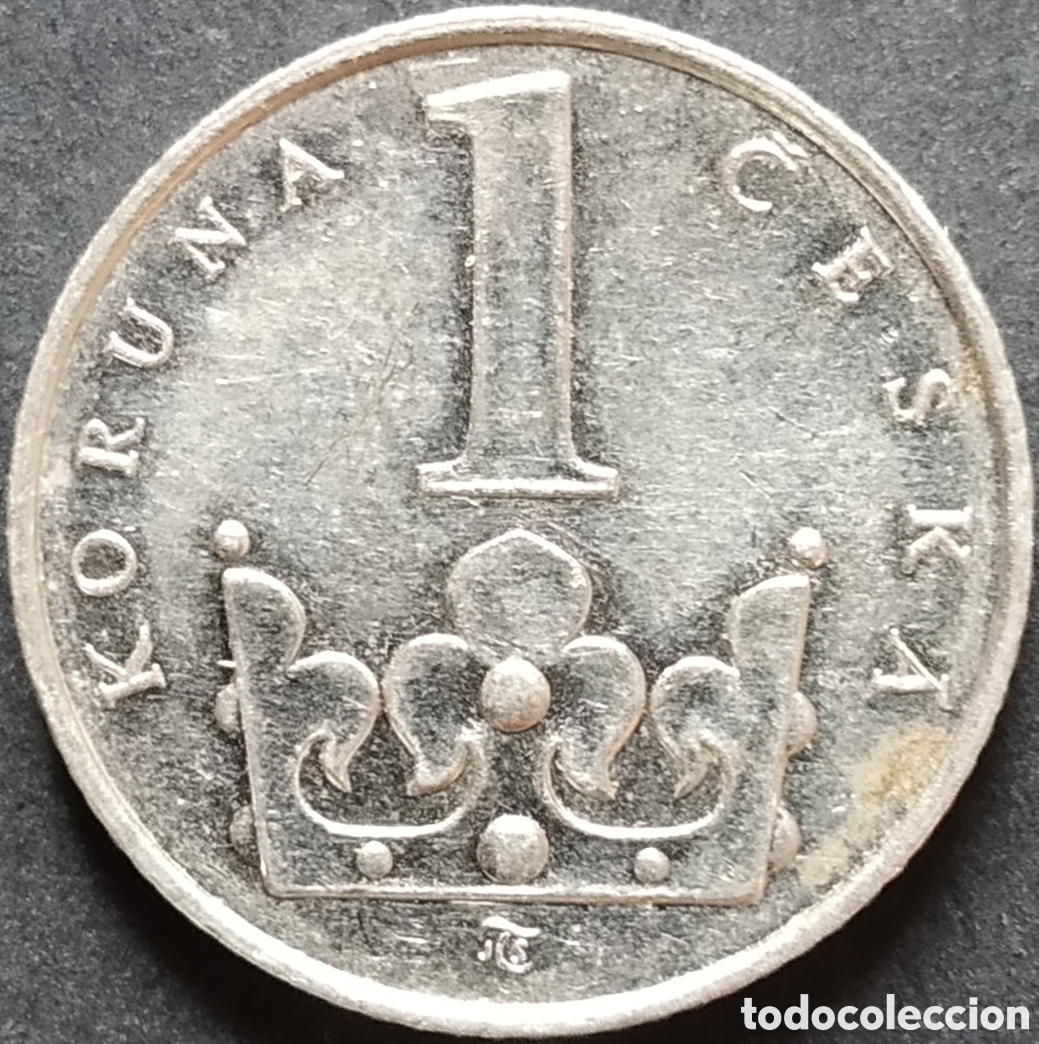 Alte M&uuml;nzen aus Europa: MONEDA - REPUBLICA CHECA 1 CORONA 1995