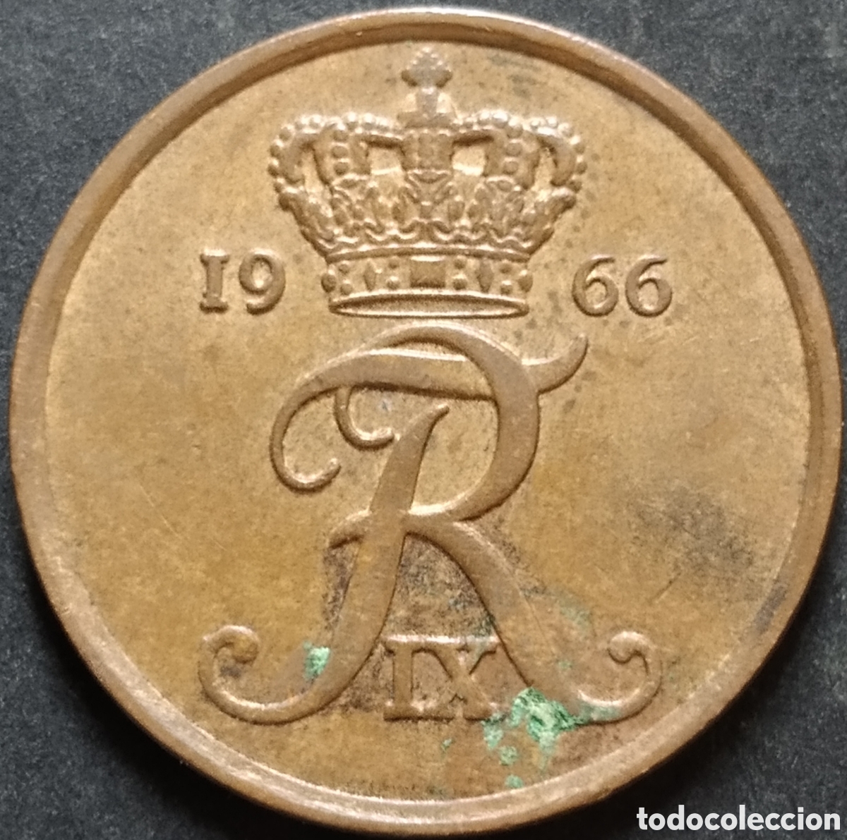 Monedas antiguas de Europa: MONEDA - DINAMARCA 5 ORE 1966 - Foto 2