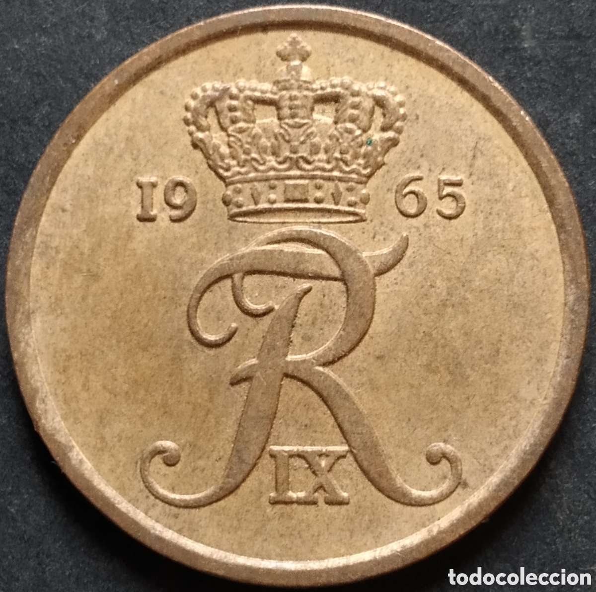 Monedas antiguas de Europa: MONEDA - DINAMARCA 5 ORE 1965 - Foto 2