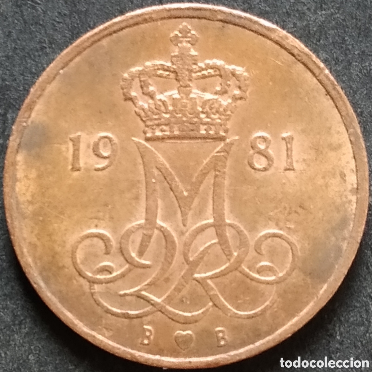 Monedas antiguas de Europa: MONEDA - DINAMARCA 5 ORE 1981 - Foto 2