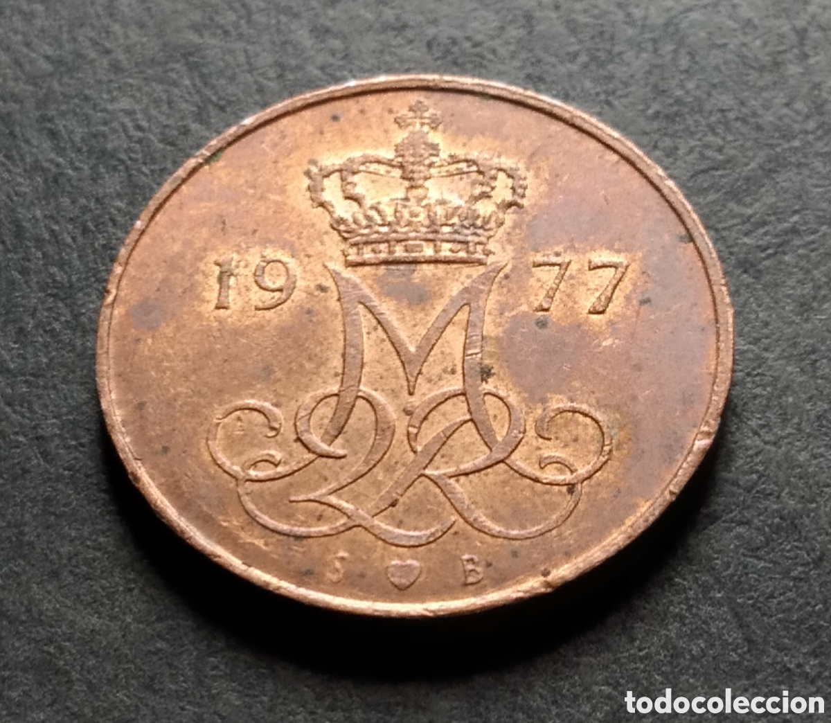 Monedas antiguas de Europa: MONEDA - DINAMARCA 5 ORE 1977 - Foto 4