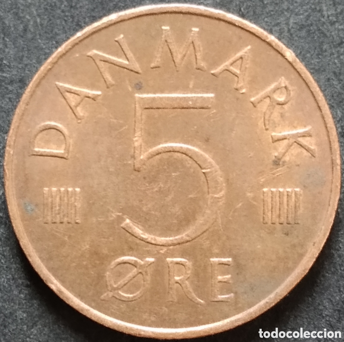 Monedas antiguas de Europa: MONEDA - DINAMARCA 5 ORE 1977 - Foto 1