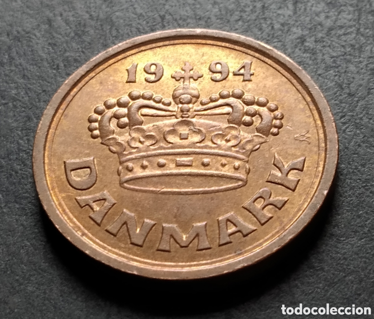 Monedas antiguas de Europa: MONEDA - DINAMARCA 25 ORE 1994 - Foto 4