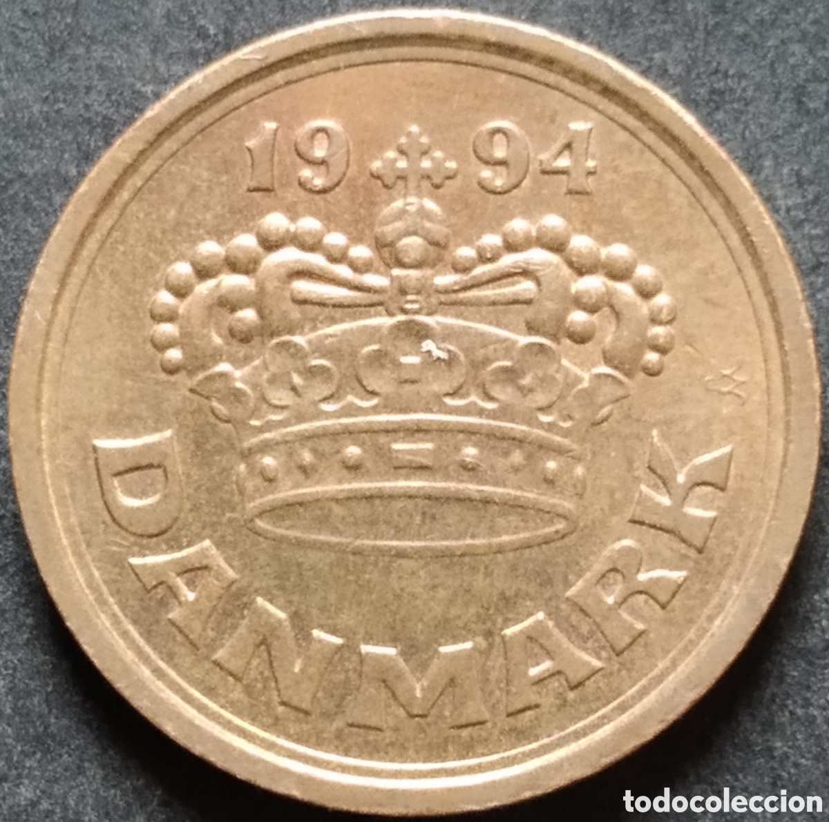 Monedas antiguas de Europa: MONEDA - DINAMARCA 25 ORE 1994 - Foto 2