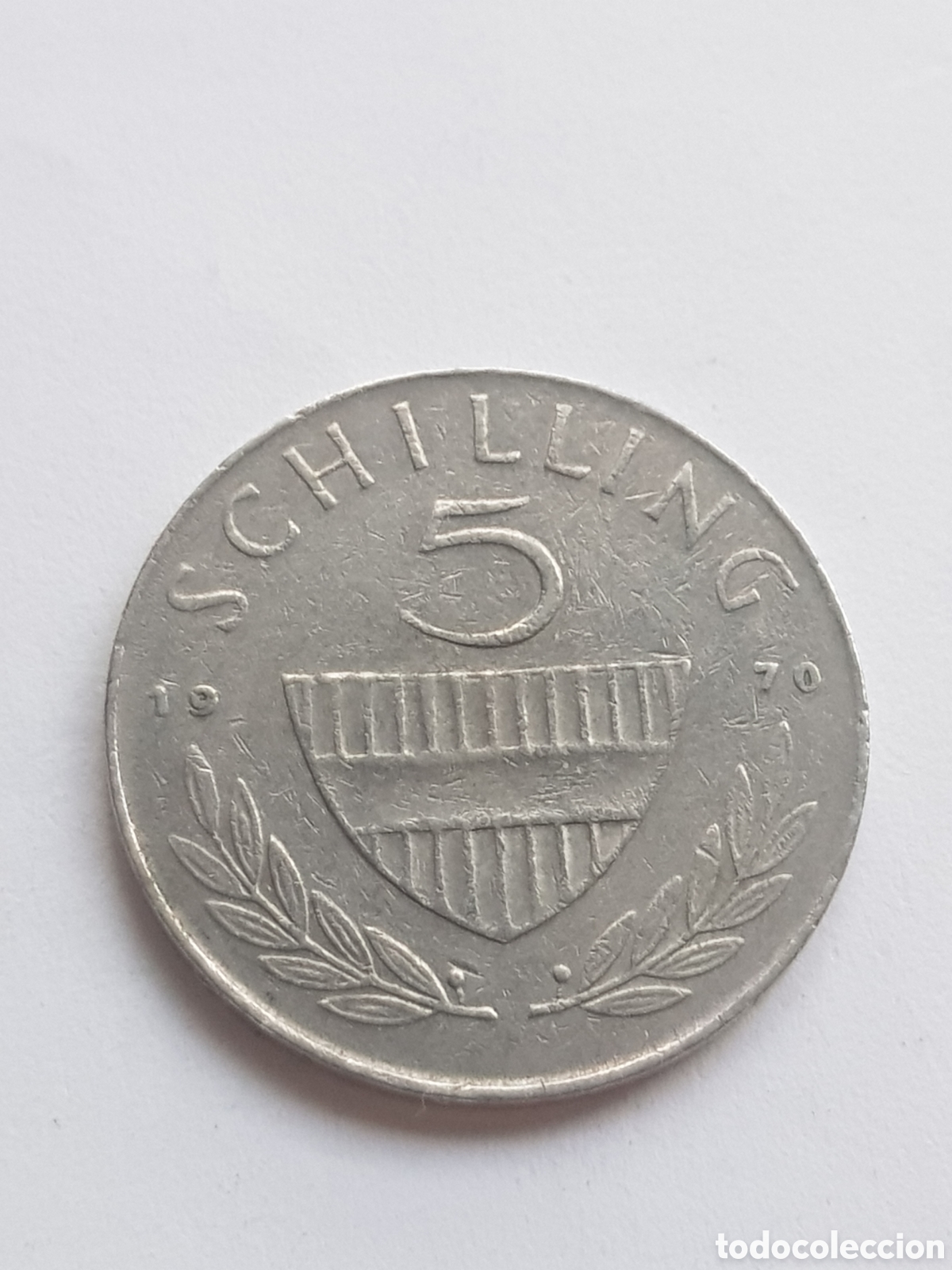 Monedas antiguas de Europa: 5 Schilling 1970 Austria - Foto 2