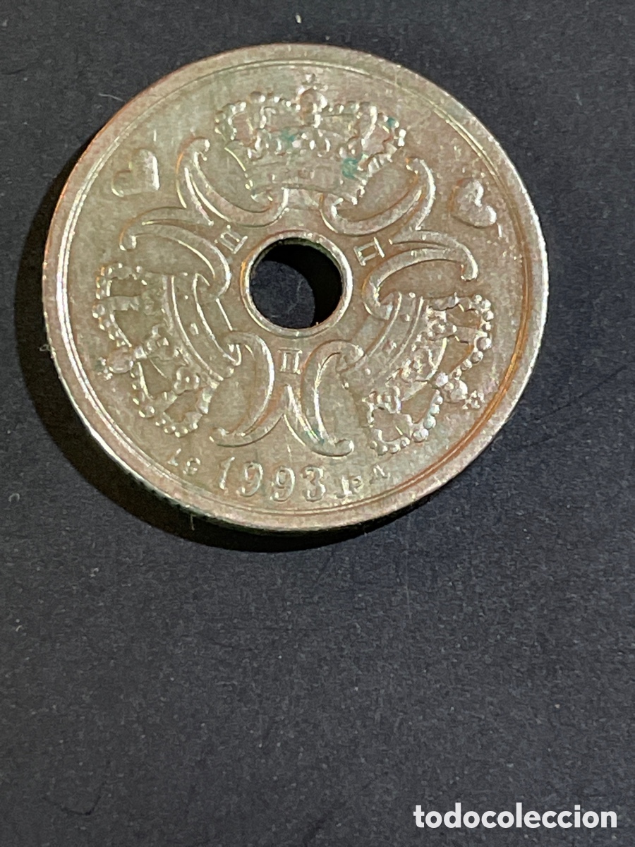 Monedas antiguas de Europa: Dinamarca 2 kronen 1993 - Foto 2