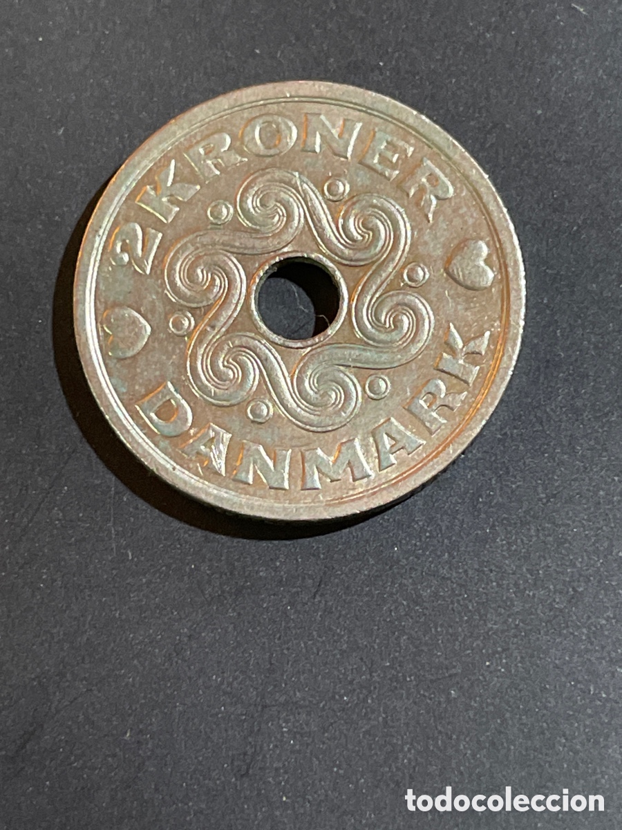 Monedas antiguas de Europa: Dinamarca 2 kronen 1993 - Foto 1