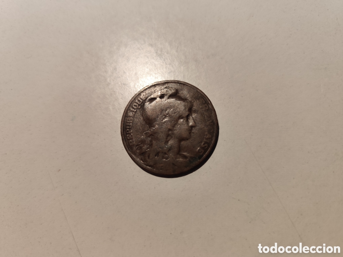 Monedas antiguas de Europa: Moneda Francia 10c. 1906 - Foto 1