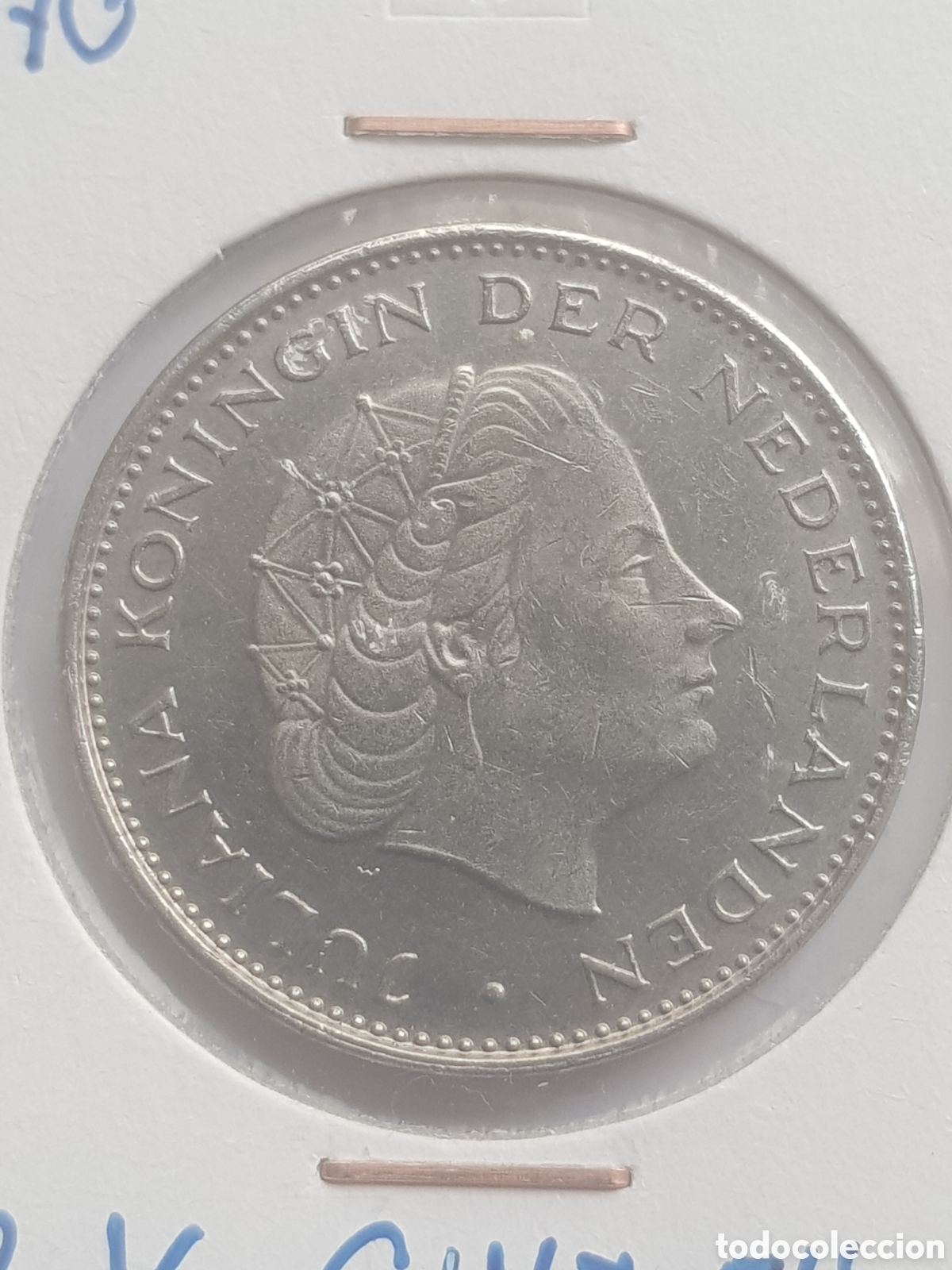 Monedas antiguas de Europa: 2 1/2 Gulden 1970 Holanda - Foto 1