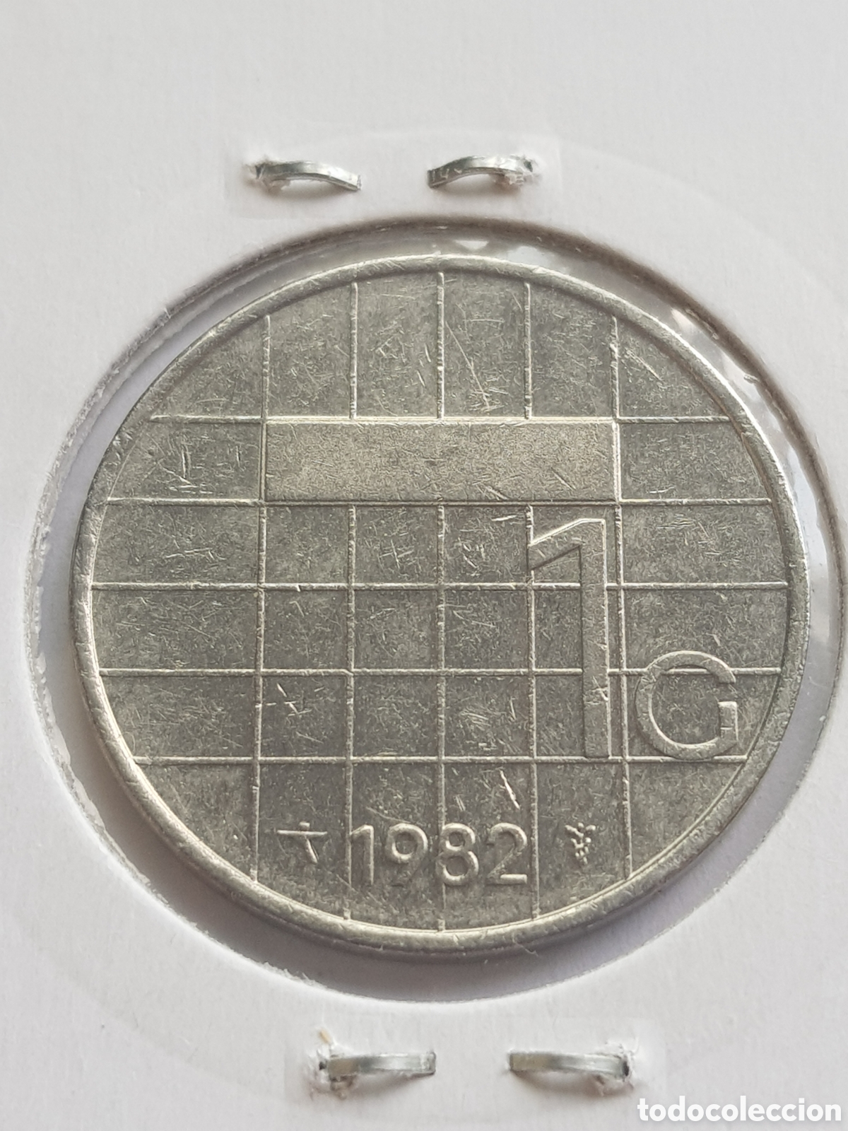 Monedas antiguas de Europa: 1 Gulden 1982 Holanda - Foto 2