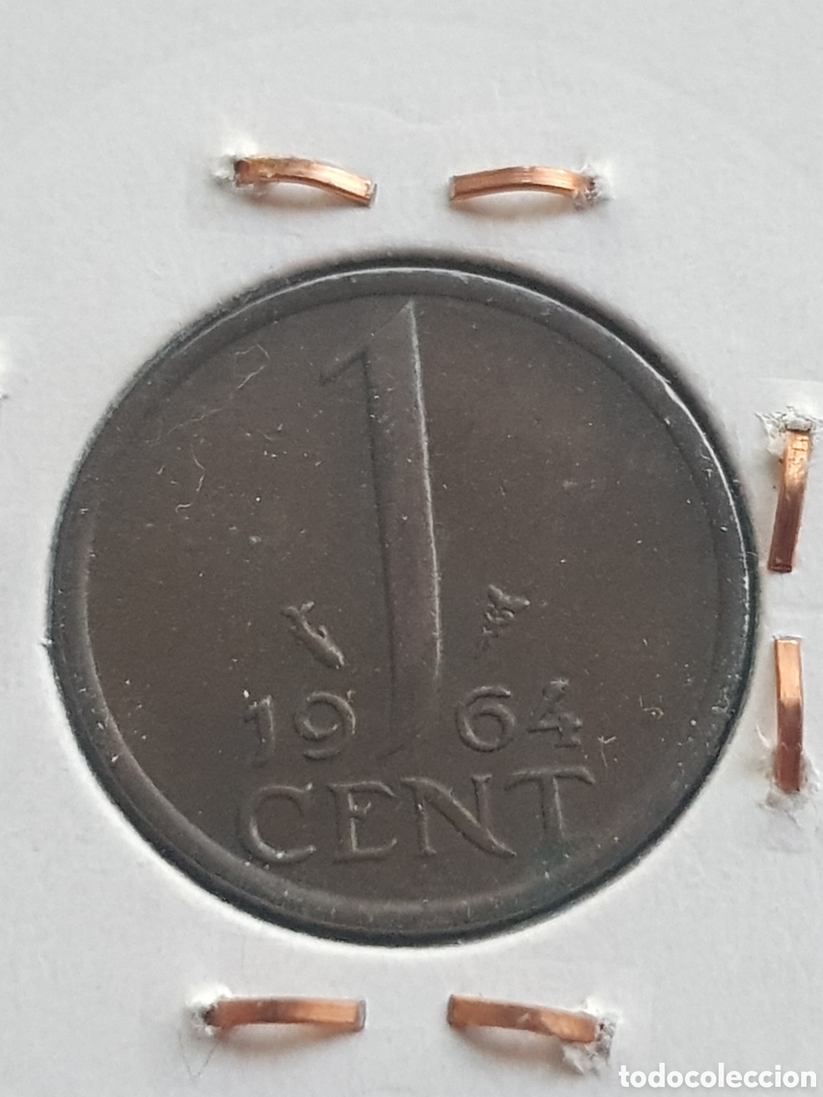 Monedas antiguas de Europa: 1 Cent 1964 Holanda Cent Centimo de Gulden - Foto 1