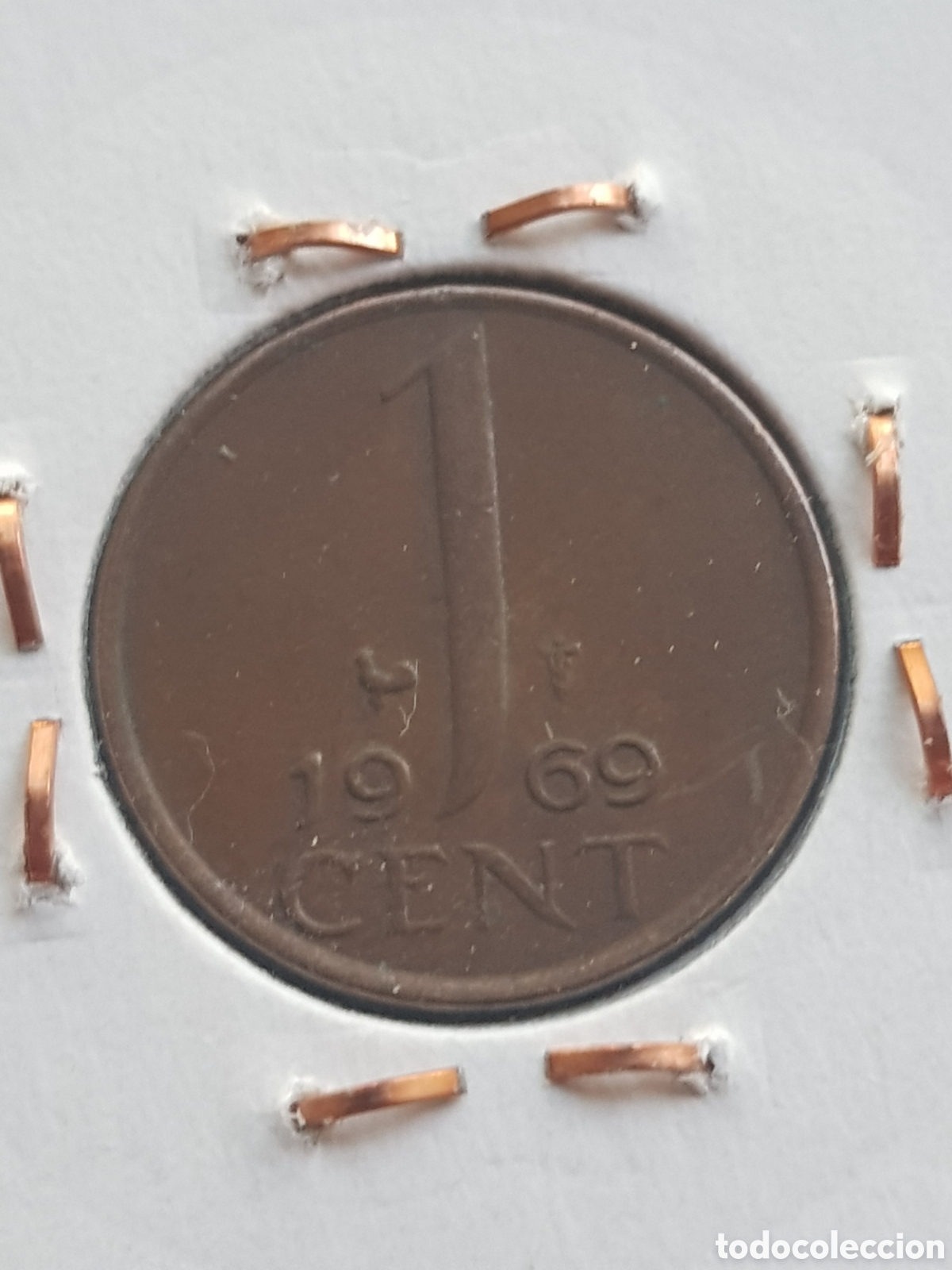 Monedas antiguas de Europa: 1 Cent 1969 Holanda Cent Centimo de Gulden - Foto 1