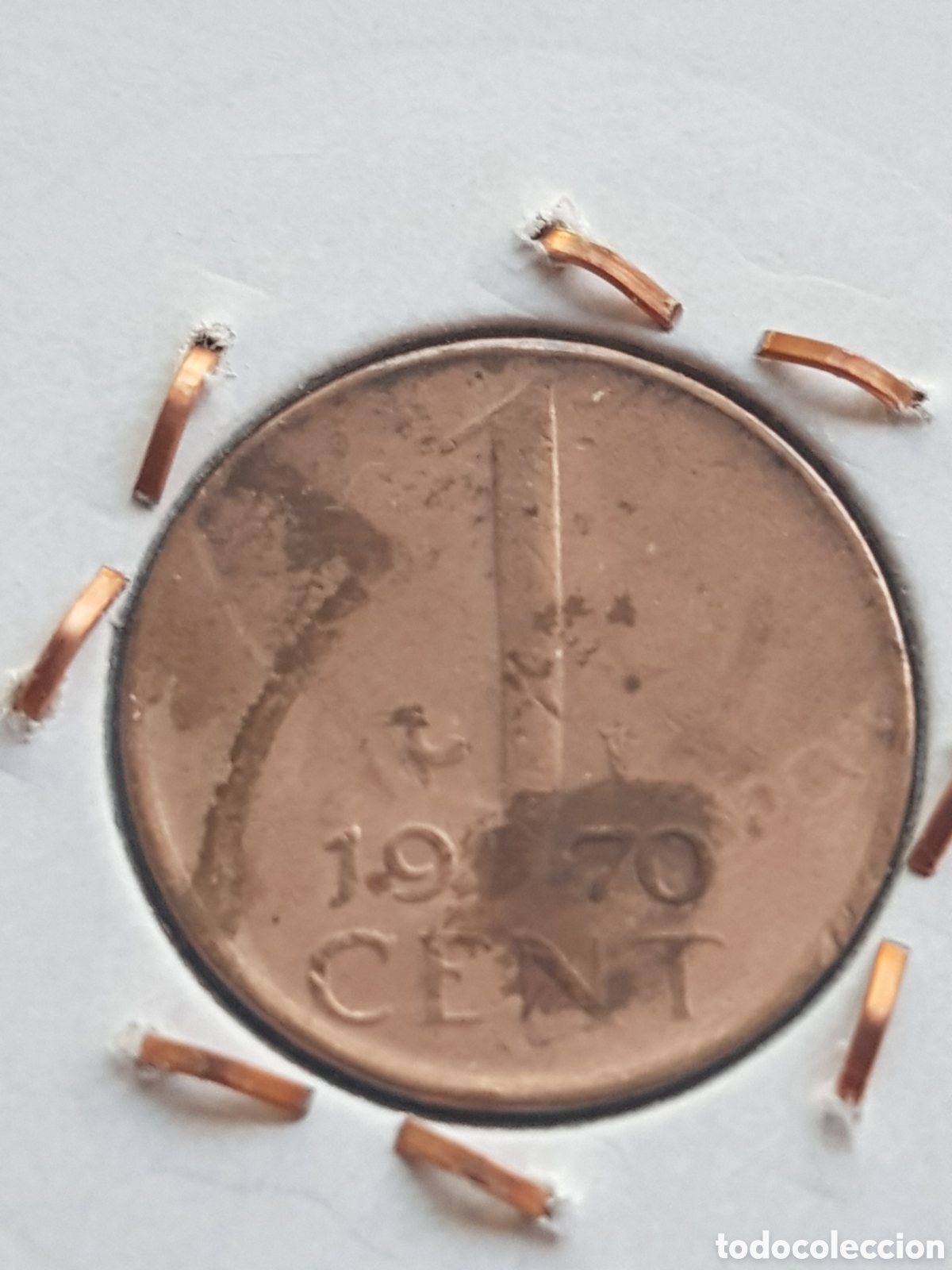 Monedas antiguas de Europa: 1 Cent 1970 Holanda Cent Centimo de Gulden - Foto 1